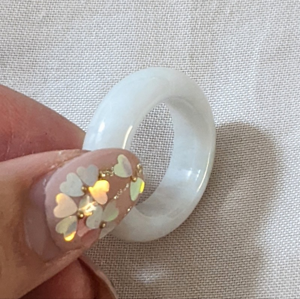Natural Jade Ring - Size 5.5, 6.5, 7 - Picture 4 of 4